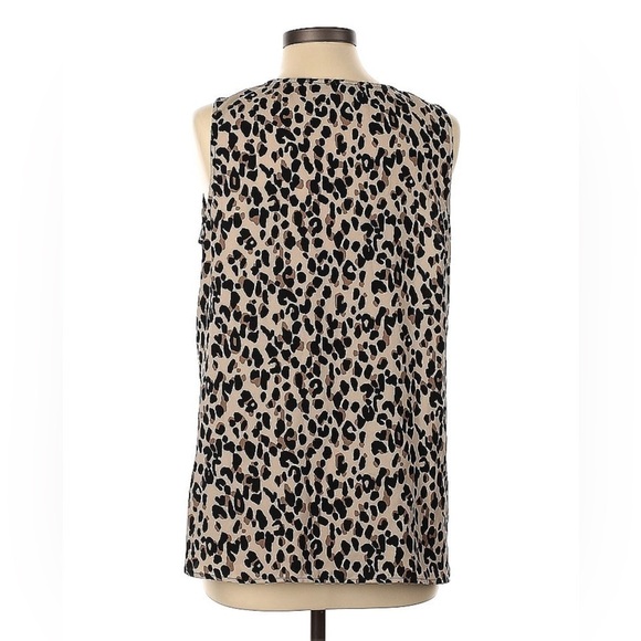 2/$30 Halogen sleeveless top in cheetah print.  SZ L - Picture 5 of 13